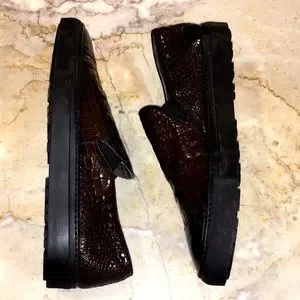 Rocco P. Handmade Italian Croc/Alligator Slip On. US9. New Unworn Condition. Genuine Crocodile Slip-On Loafers | Maus & Hoffman main image 3